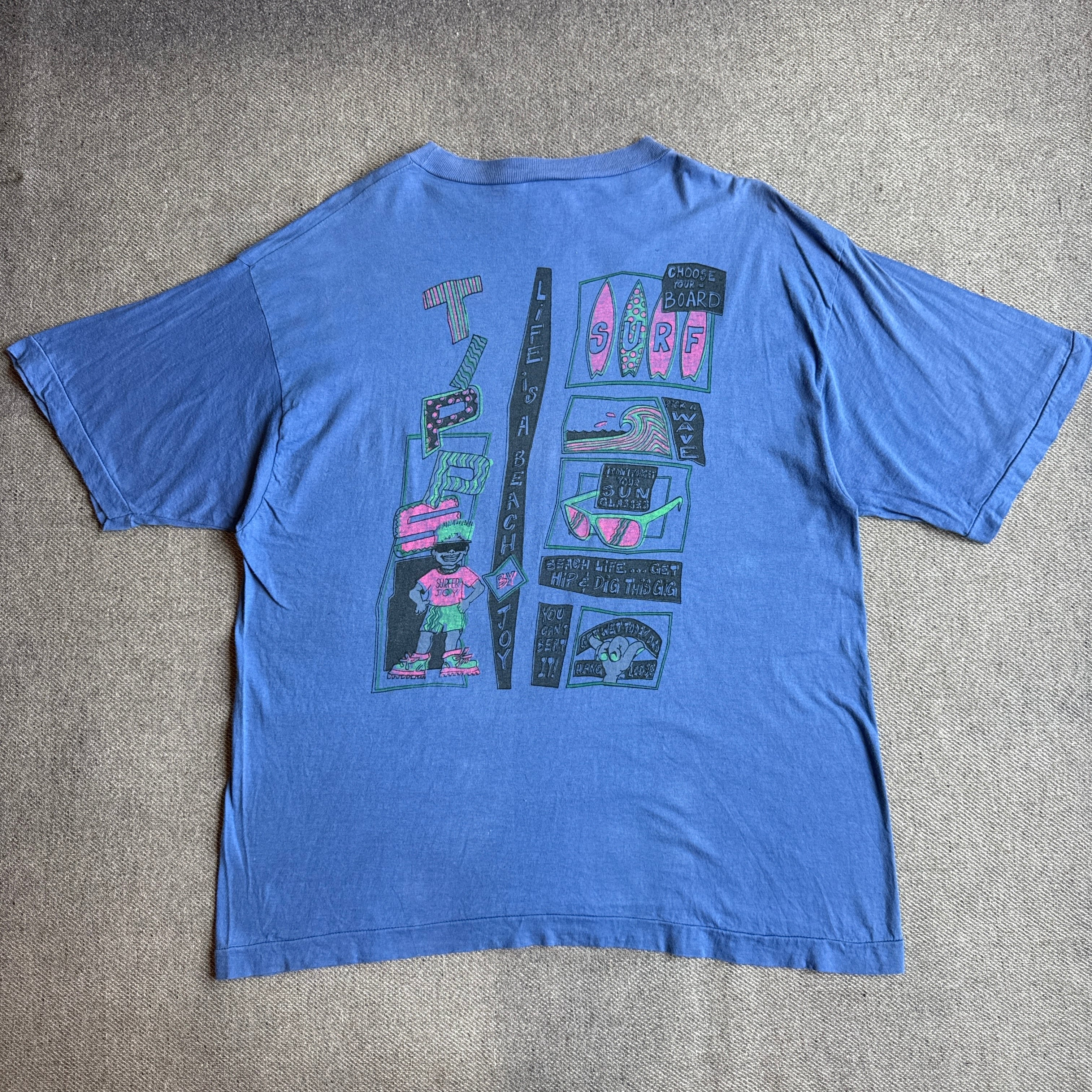 80s～90s USA製 Life's a beach print T-shirt | SOMEHOW GOOD SHOP