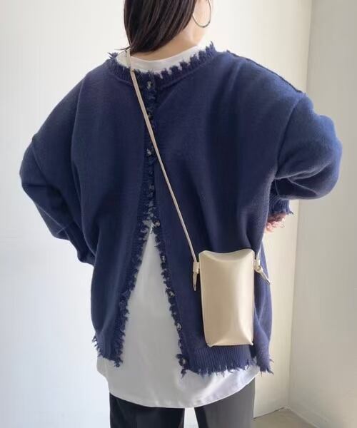 クラッシュ加工　ニットプルオーバー　AJ1102-9929