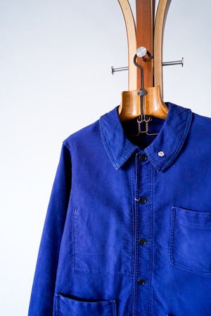 【1940s】"Le Coq, Blue Tag" Moleskin French Work JKT /3