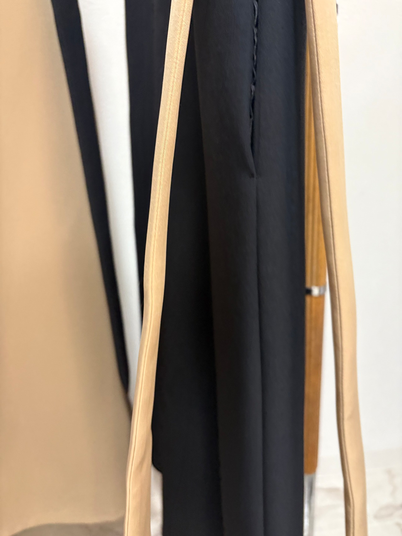 les ague バイカラーワンピース