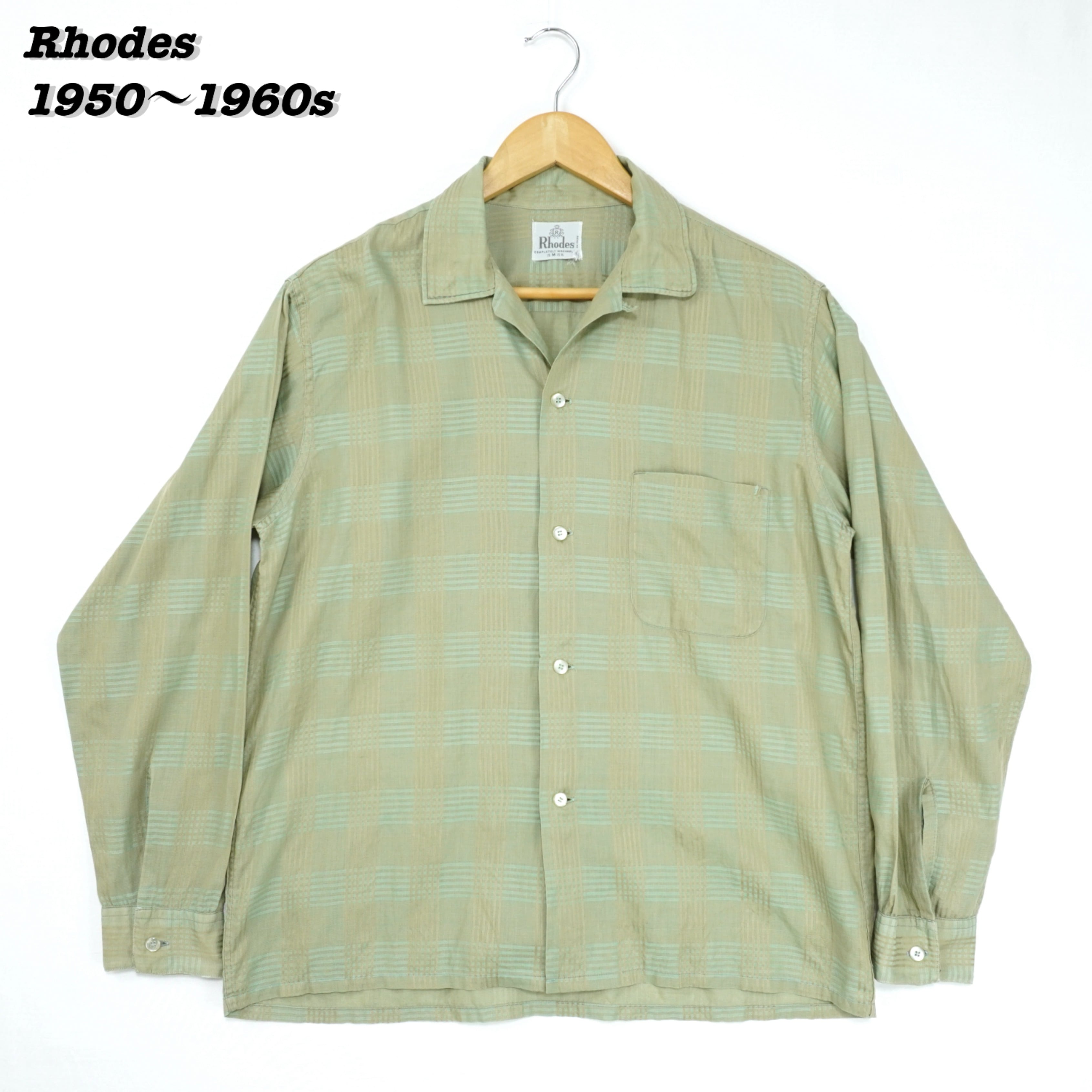 Rhodes Shirts 1950s 1960s M SHIRT23148 - シャツ