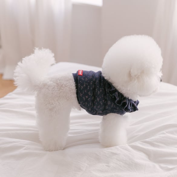 在庫確保済【Rolling pepe】Forest Frill Top (Navy)