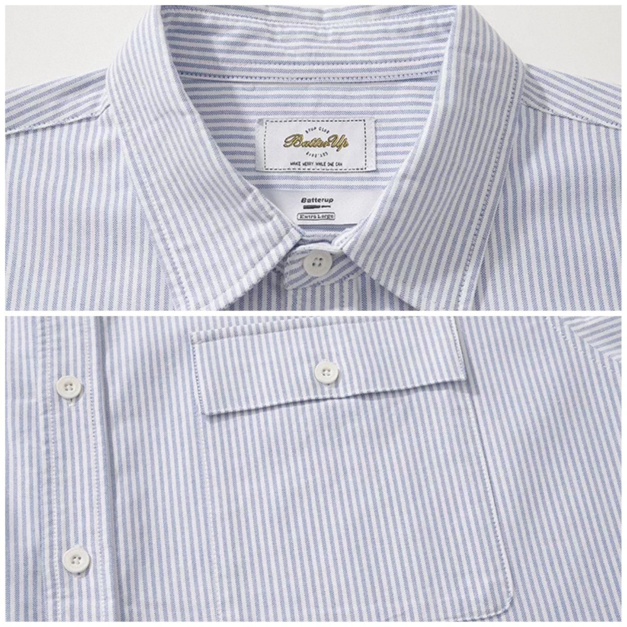 Striped flap pocket shirt 1537 - 13