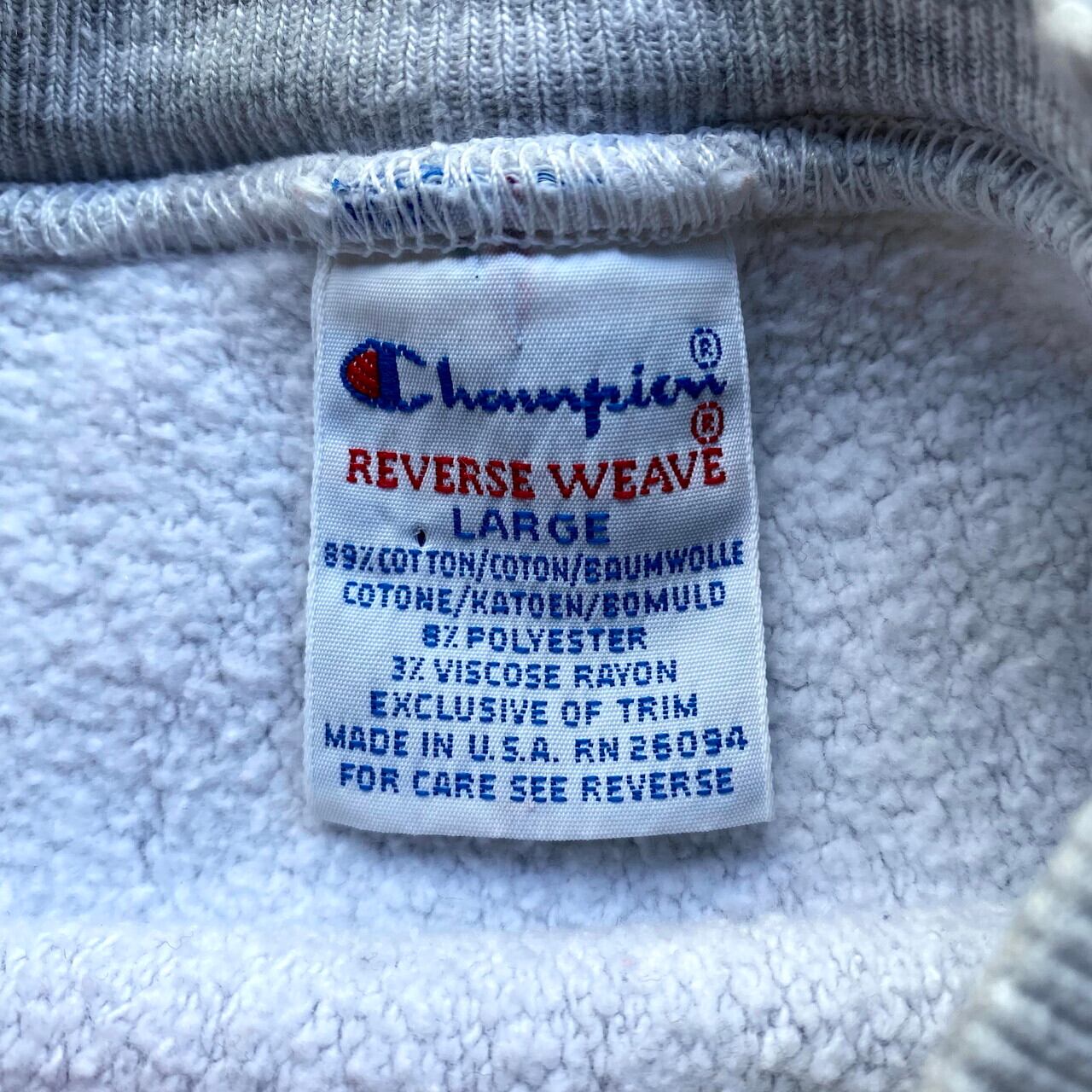90s Champion アメリカ空軍 リバースウィーブ 低い 刺繍タグ 内縫い