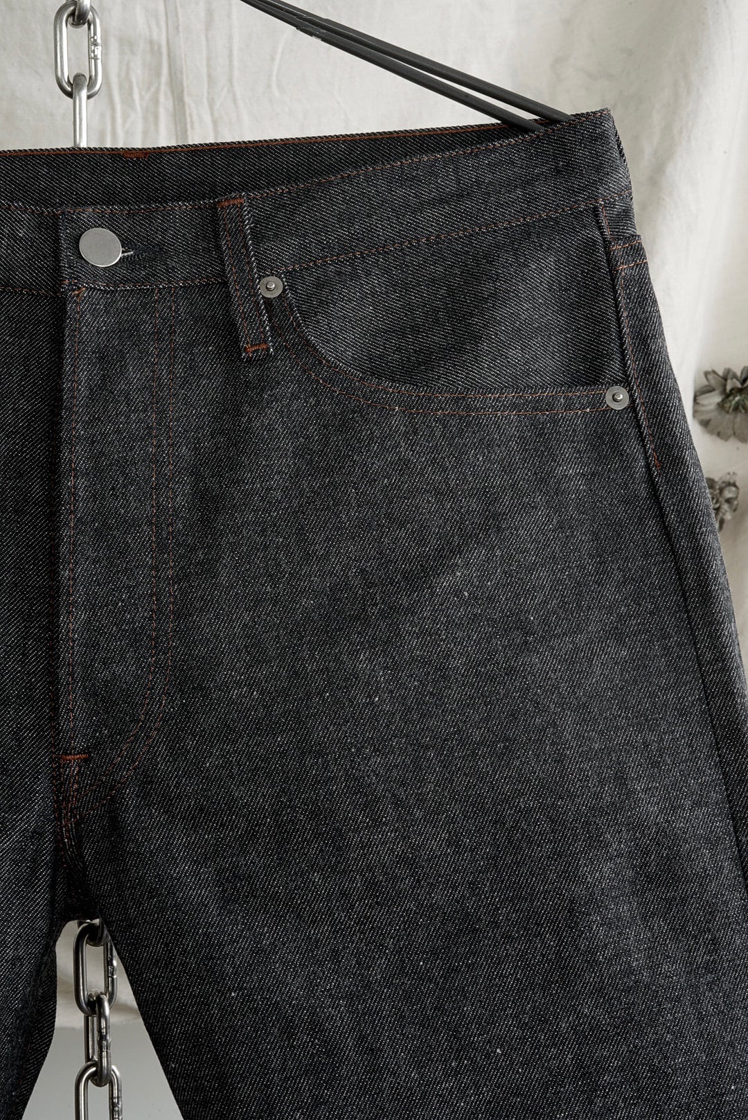 TUKI - 原田服飾研究所 - TYPE 1, AUTHENTIC FIT JEANS (BLACK) | Brownie
