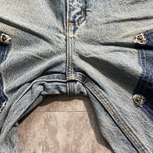 USA生地製 デニム ダブルニー Carhartt B73 DST 31×30 詳細写真6