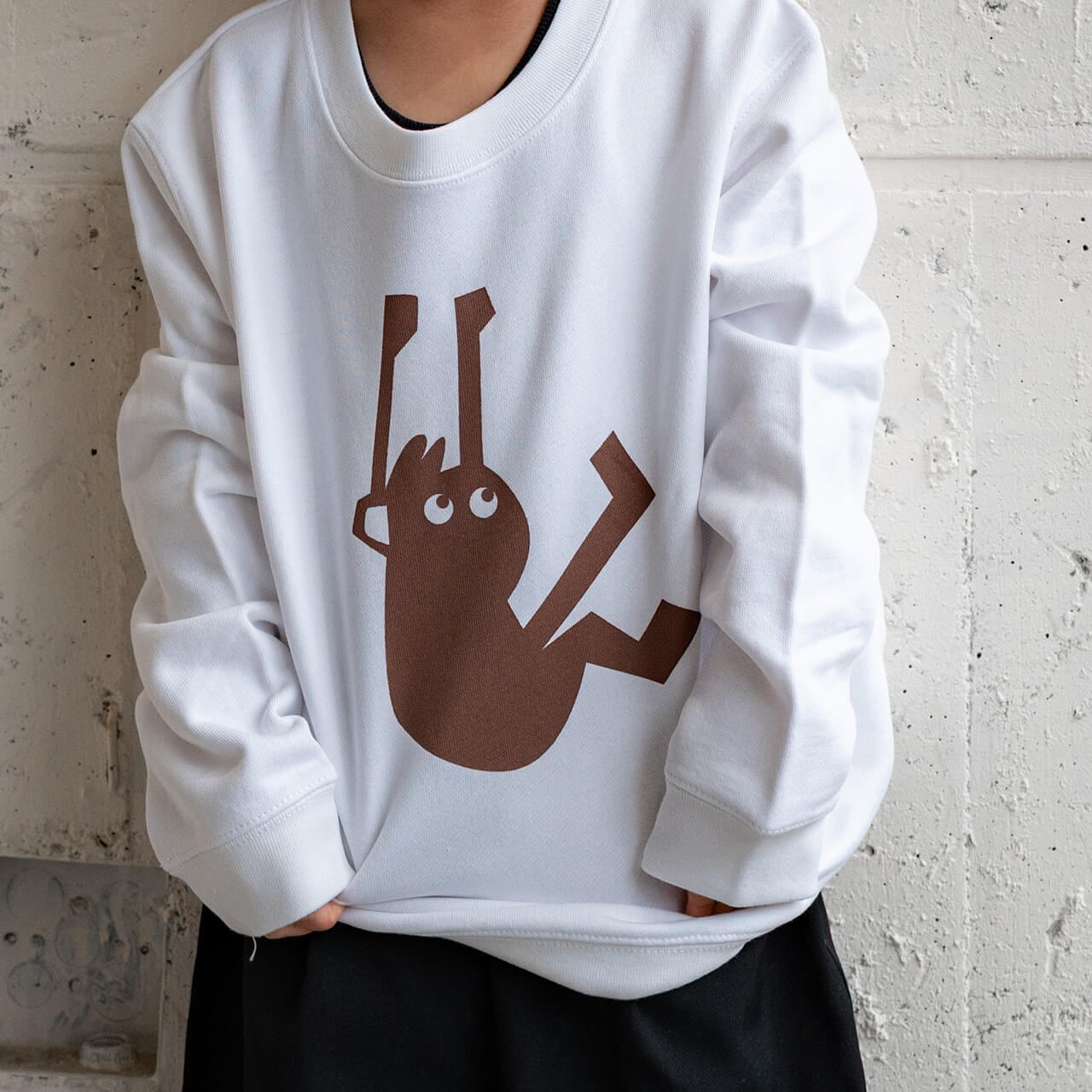 まるるページ graphic sweatshirt [L MONKY] | little piece