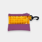 vibram coin case（lavender×orange）