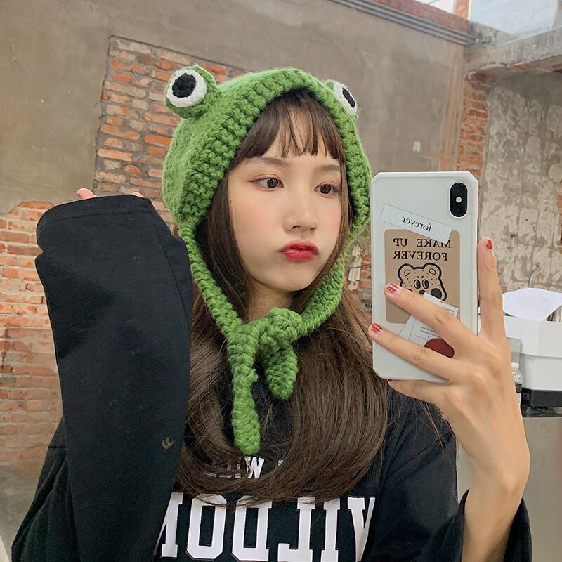 ニットオータムウィンターグリーン 帽子 大人ガーリー スウィート キュート カジュアル 秋物 冬物 ブラック・アイド・ピーズ76566962523