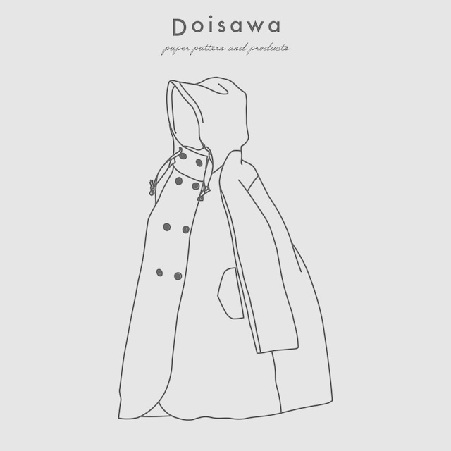 型紙 スプリットスリーブコート split sleeve coat | 型紙屋Doisawa