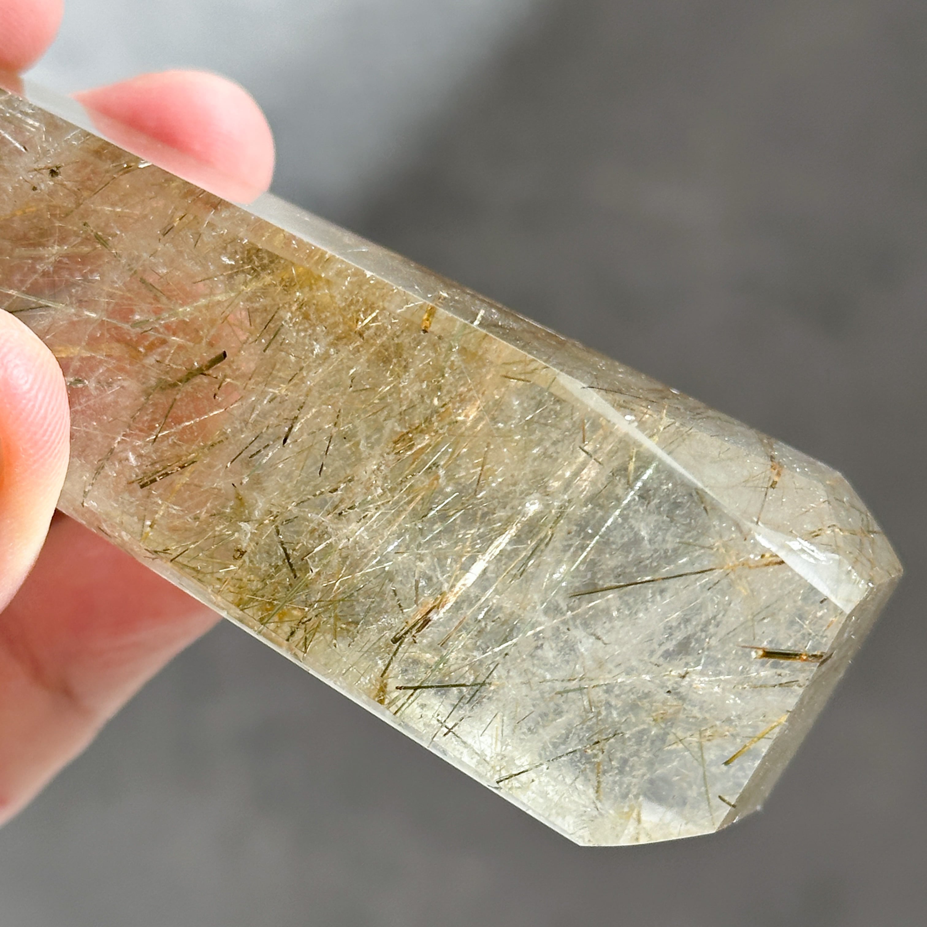 マルチルチルクォーツ タワー 01◇ Multi-Rutile Quartz ◇天然石