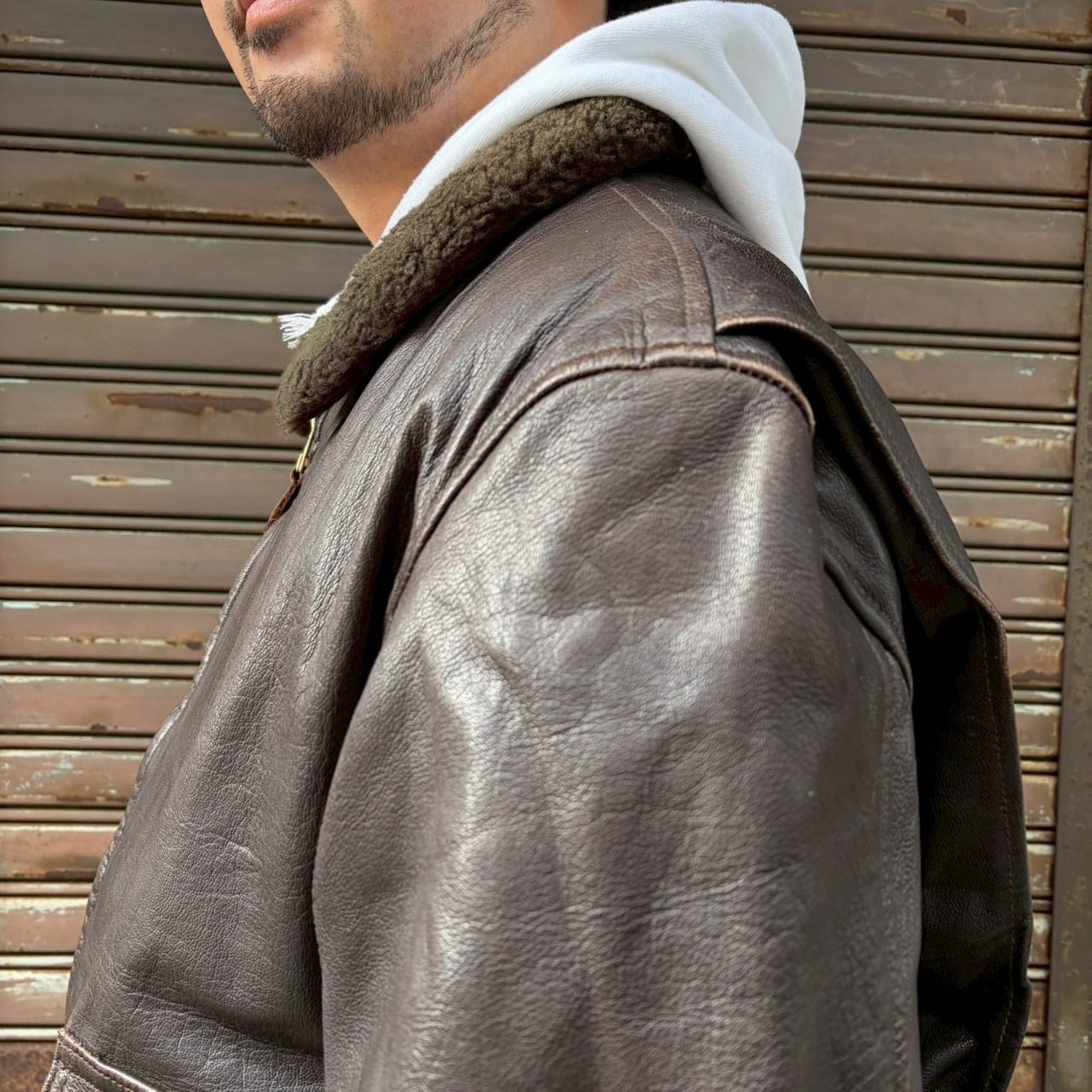 USA製 THE COCKPIT USNavy G-1レザー フライトジャケット ゴートスキン