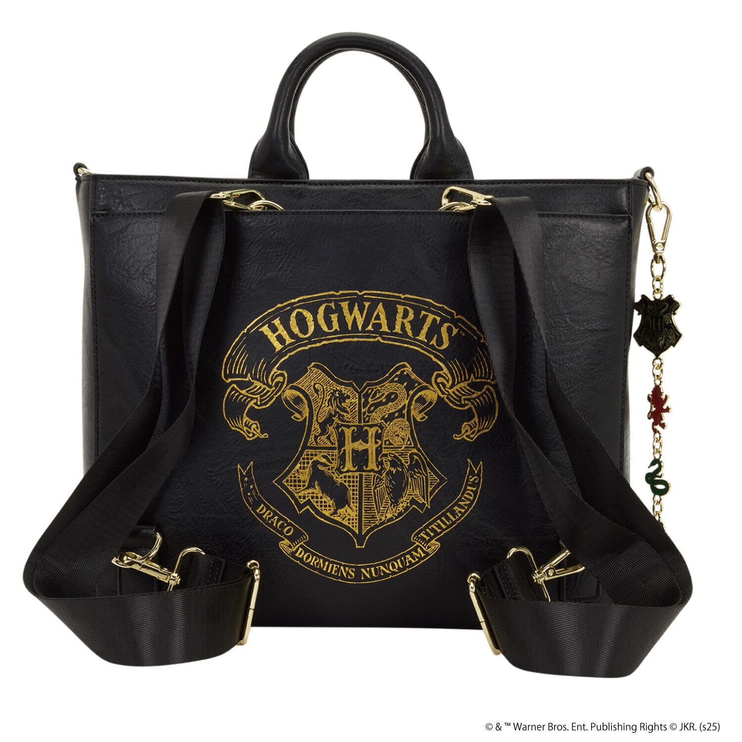 LF WB HARRY POTTER HOGWARTS LETTER CONVERTIBLE BACKPACK & TOTE CROSSBODY BAG_HPTB0260