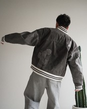 【#Re:room】DESERT CLUB SUEDE STADIUM JACKET［REJ138］