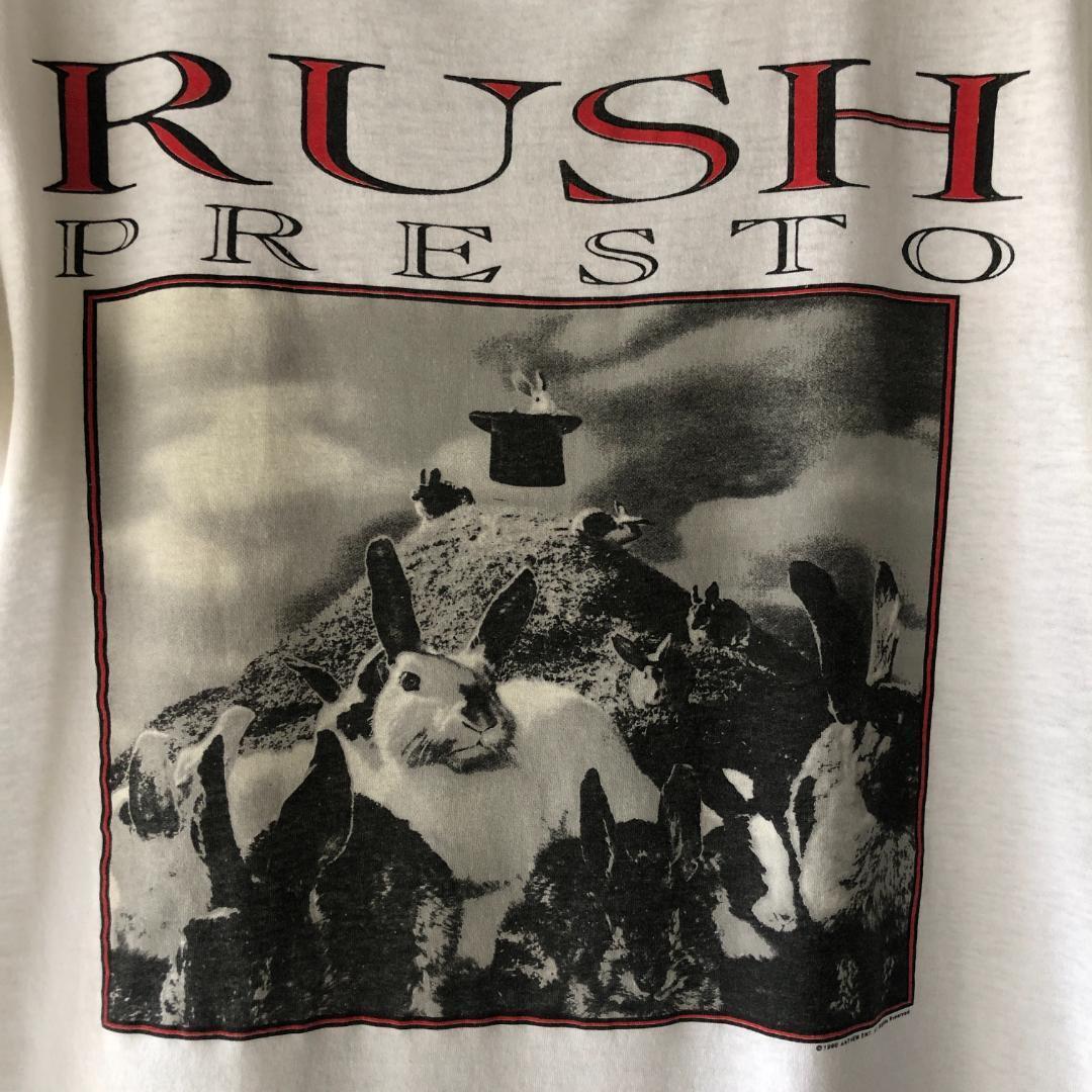 90s ラッシュ RUSH PRESTO TOUR 1990 バンド Tシャツ 90s USA製 RUSH PRESTO シングルステッチ Tシャツ ツアー