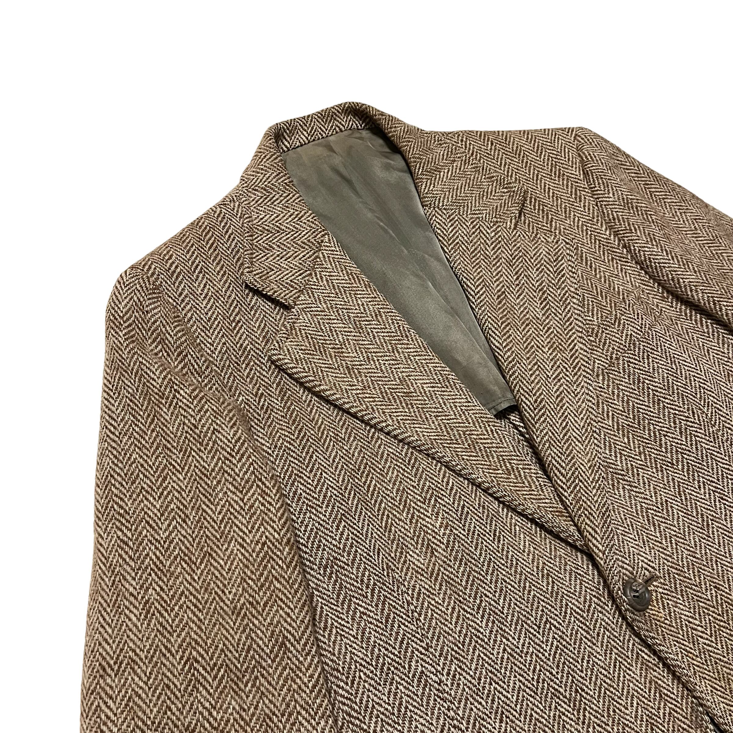 Harris Tweed】ハリスツイード ツイードジャケット ヘリンボーン MADE