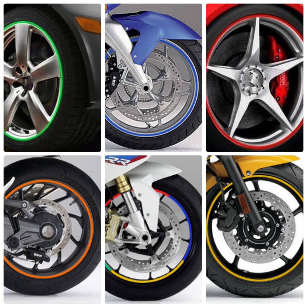 廃番】 ホイールリムステッカー ホイールリムガード リムテープ レッド