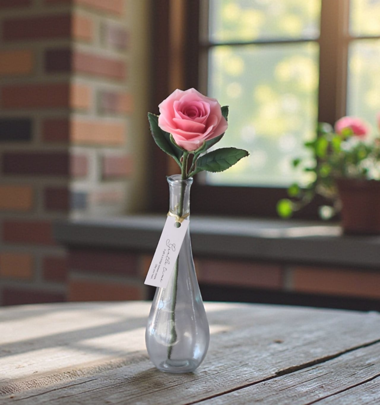 ◇粘土のお花◇ 薔薇 サーモンピンク B822 | oldfantasy