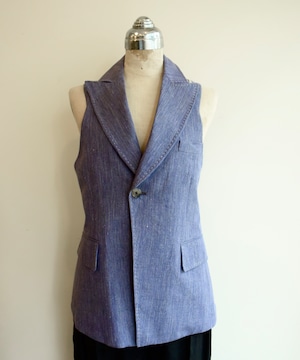 FUMIKA_UCHIDA/FU-R-JK001 WOOL/LINEN SUITING HALTER JACKET