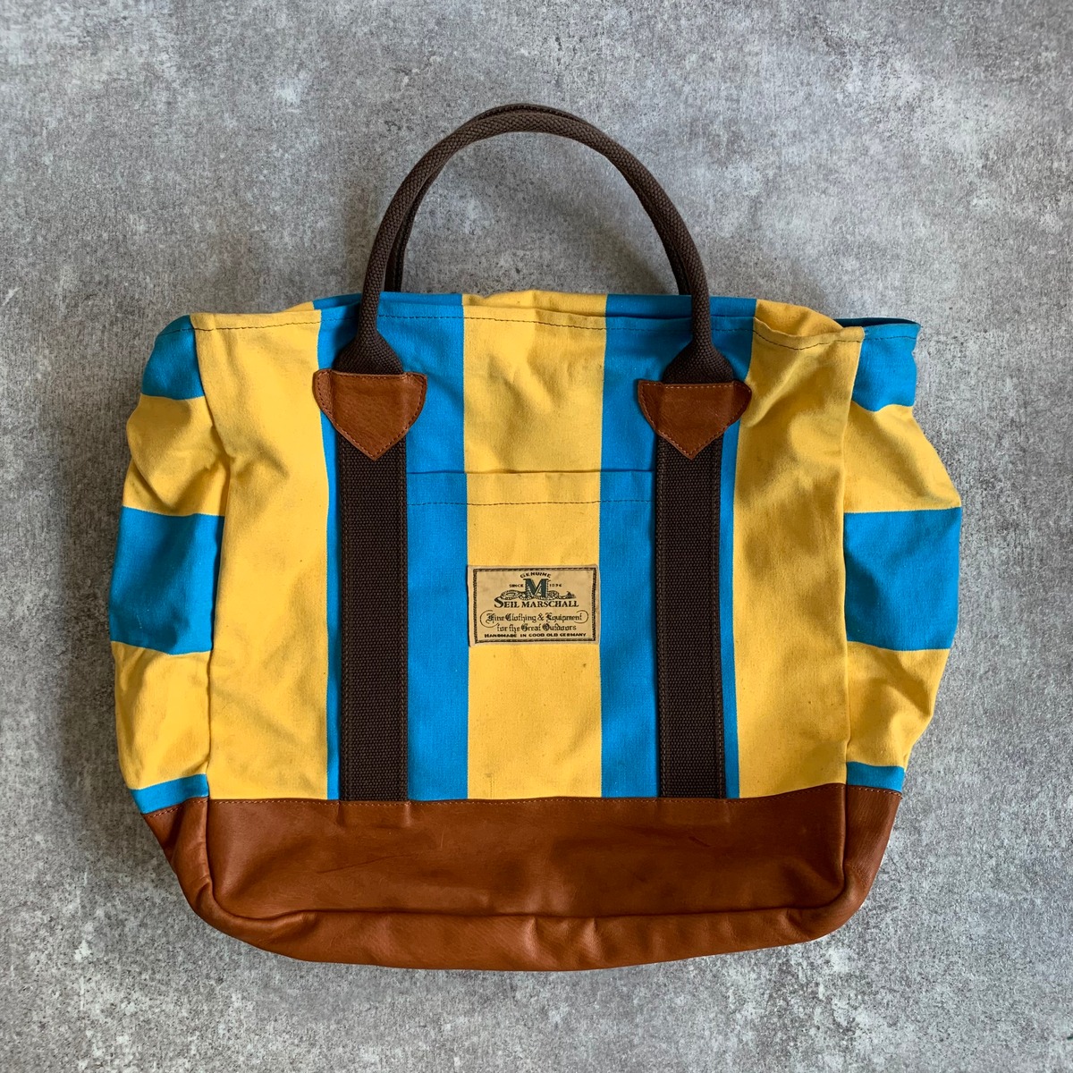 SEIL MARSCHALL】VINTAGE FABRIC TOTE BAG Made in Germany HANDMADE 