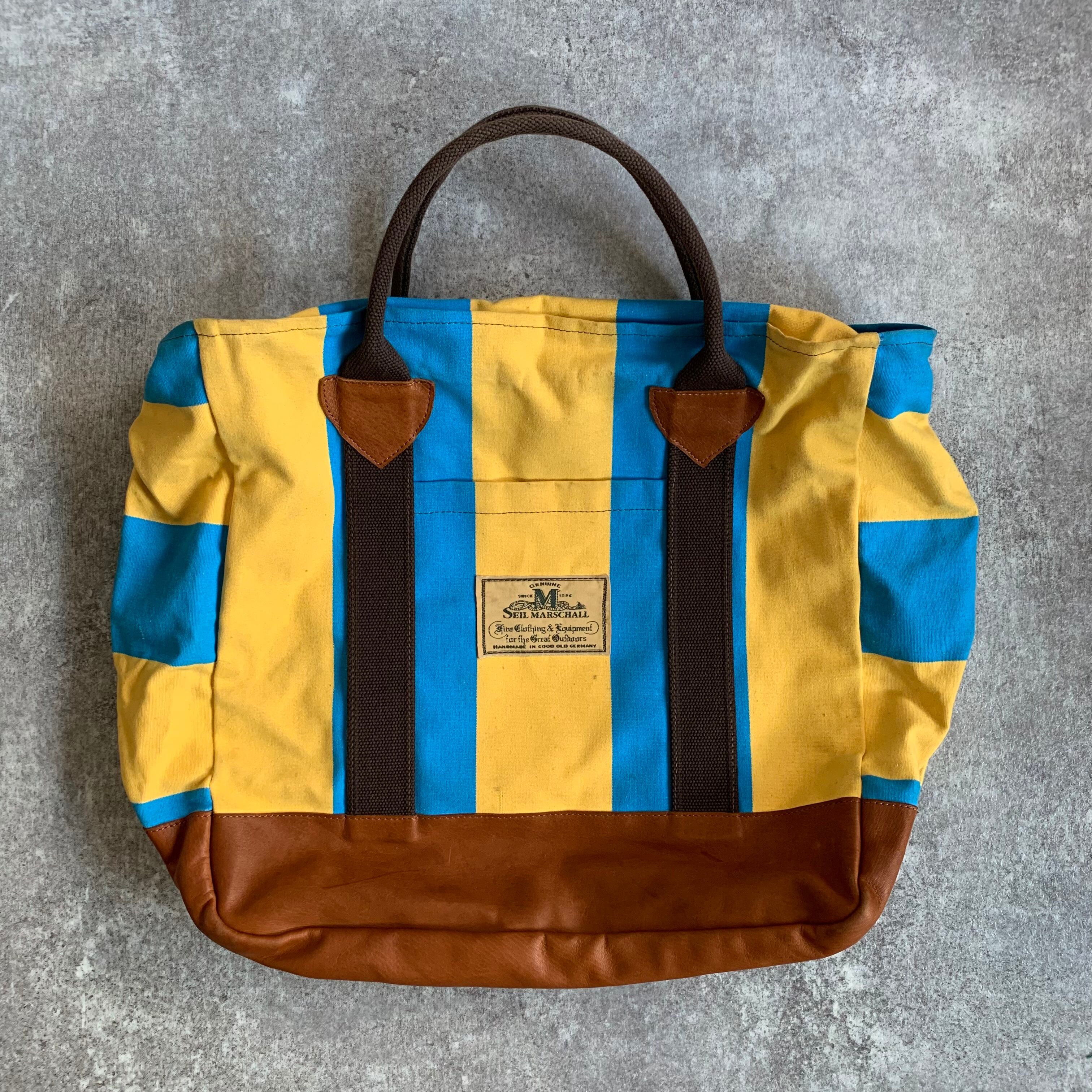 SEIL MARSCHALL】VINTAGE FABRIC TOTE BAG Made in Germany HANDMADE 