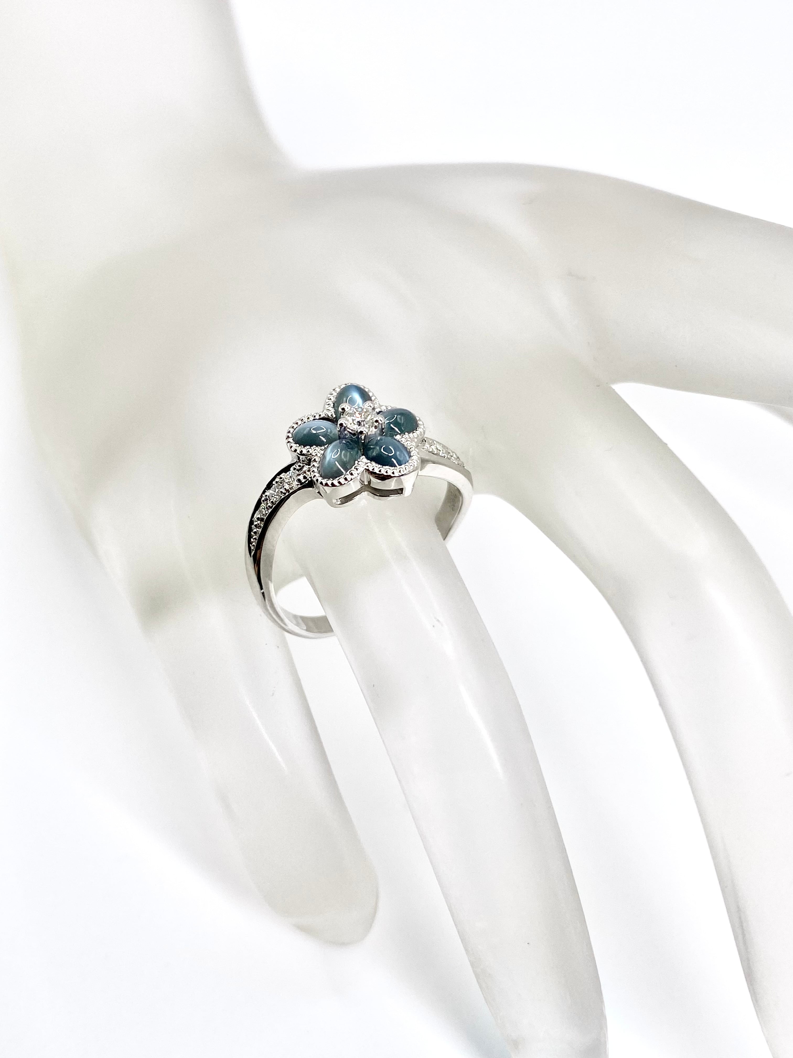 新品】アレキサンドライトキャッツアイ 計1.22ct / ダイヤモンド 計
