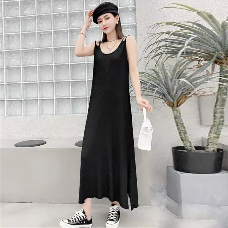 サマードレス スプリングスタイル薄手ロング 大きめサイズ 春物 夏物 ミックスインファッション73356363876