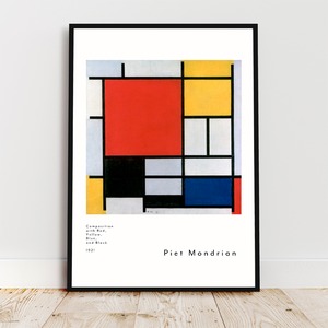 モンドリアン Composition with Red, Yellow, Blue, and Black