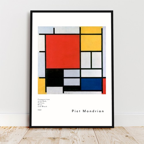 モンドリアン Composition with Red, Yellow, Blue, and Black