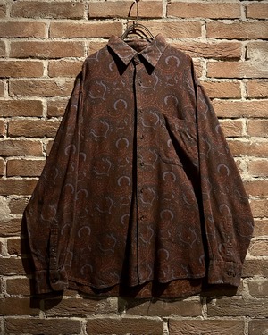 【Caka act3】90’s “LANDS’ END” “LIBERTY” Fabric Vintage L/S Shirt