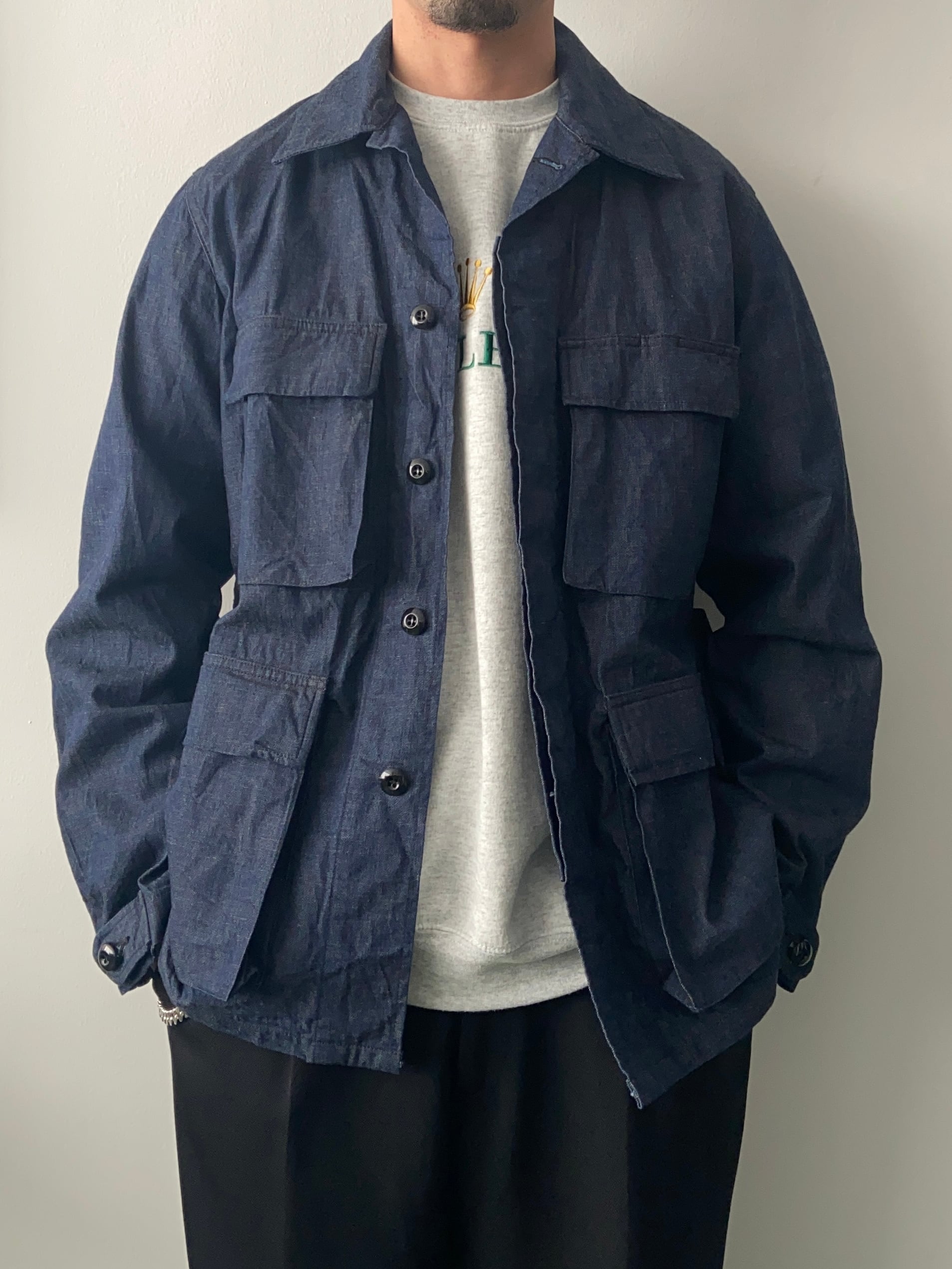 THE CORONA UTILITY / CJ025 / B.D.U JACKET / 8.5oz HIGH DENSITY INDIGO DENIM  | DEXIM powered by BASE