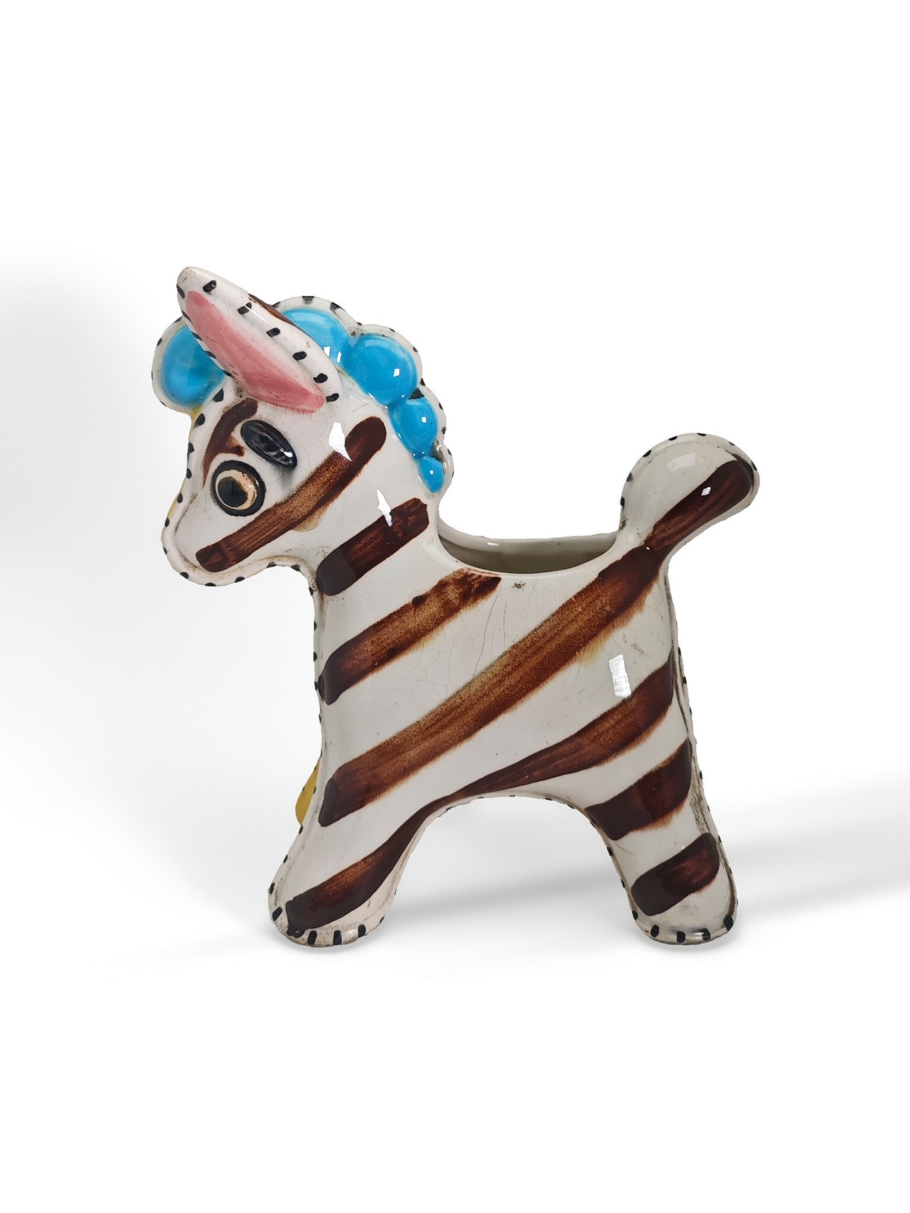 ヴィンテージ雑貨 セラミック シマウマペンホルター