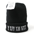 V XIV XII XXV WATCH CAP【BLACK】