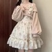 ロリータ コスプレ 2024 春夏 新作 着痩せ 可愛らしい ワンピース 二点セット ティーブレイクドレス