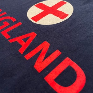 【GILDAN】England ロゴ 半袖 Tシャツ イギリス XL ビッグサイズ ネイビー US古着 アメリカ古着
