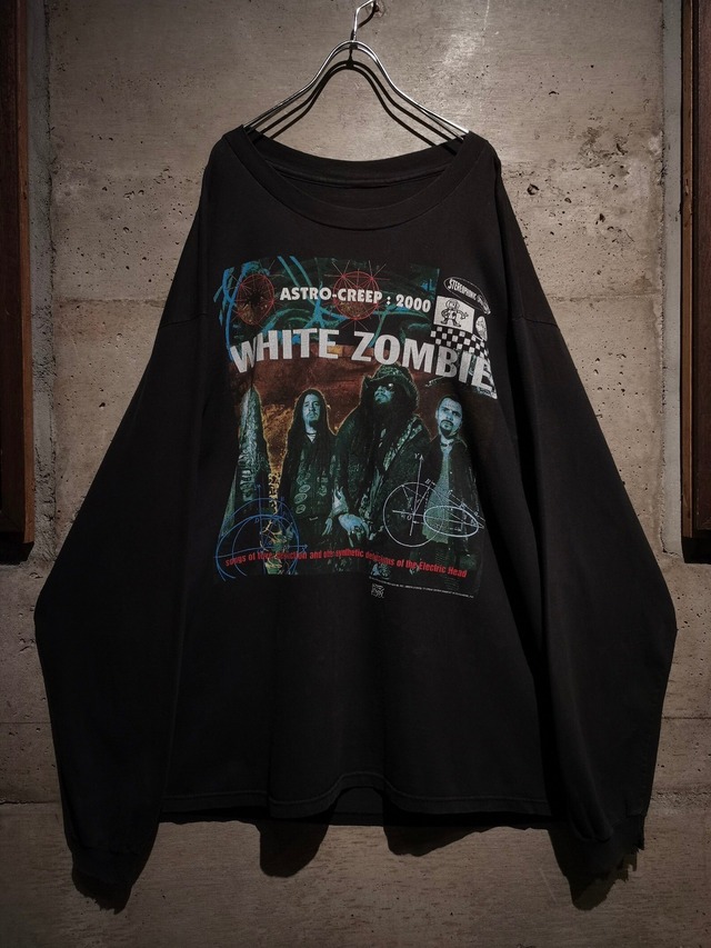 【Caka】"90's" "WHITE ZOMBIE" "astro creep:2000" Loose L/S T-Shirt