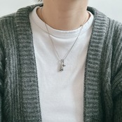 【4WAY】H Drop Necklace