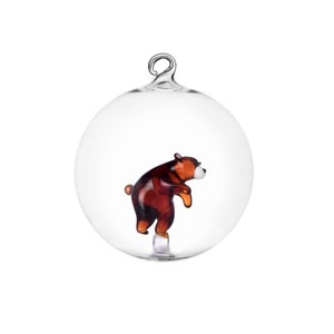 CHISTAMS BALL ORNAMENT BROWN BEAR