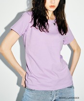 COOLAヴァリアスロゴバックプリントコンパクトTシャツ (LAVENDER)　CQ-46043