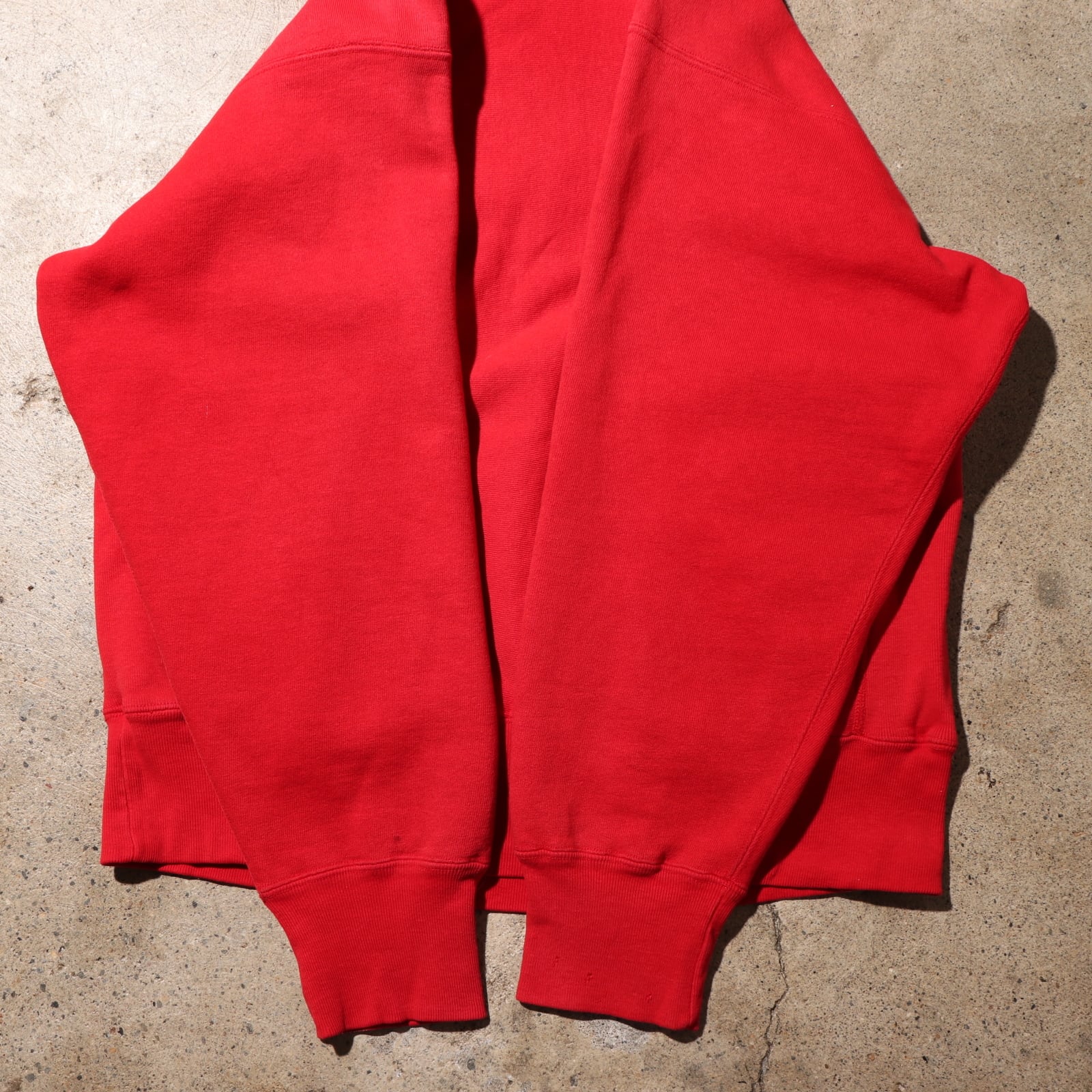 L 80s USA リバースウィーブ チャンピオン パーカー 赤 無地  