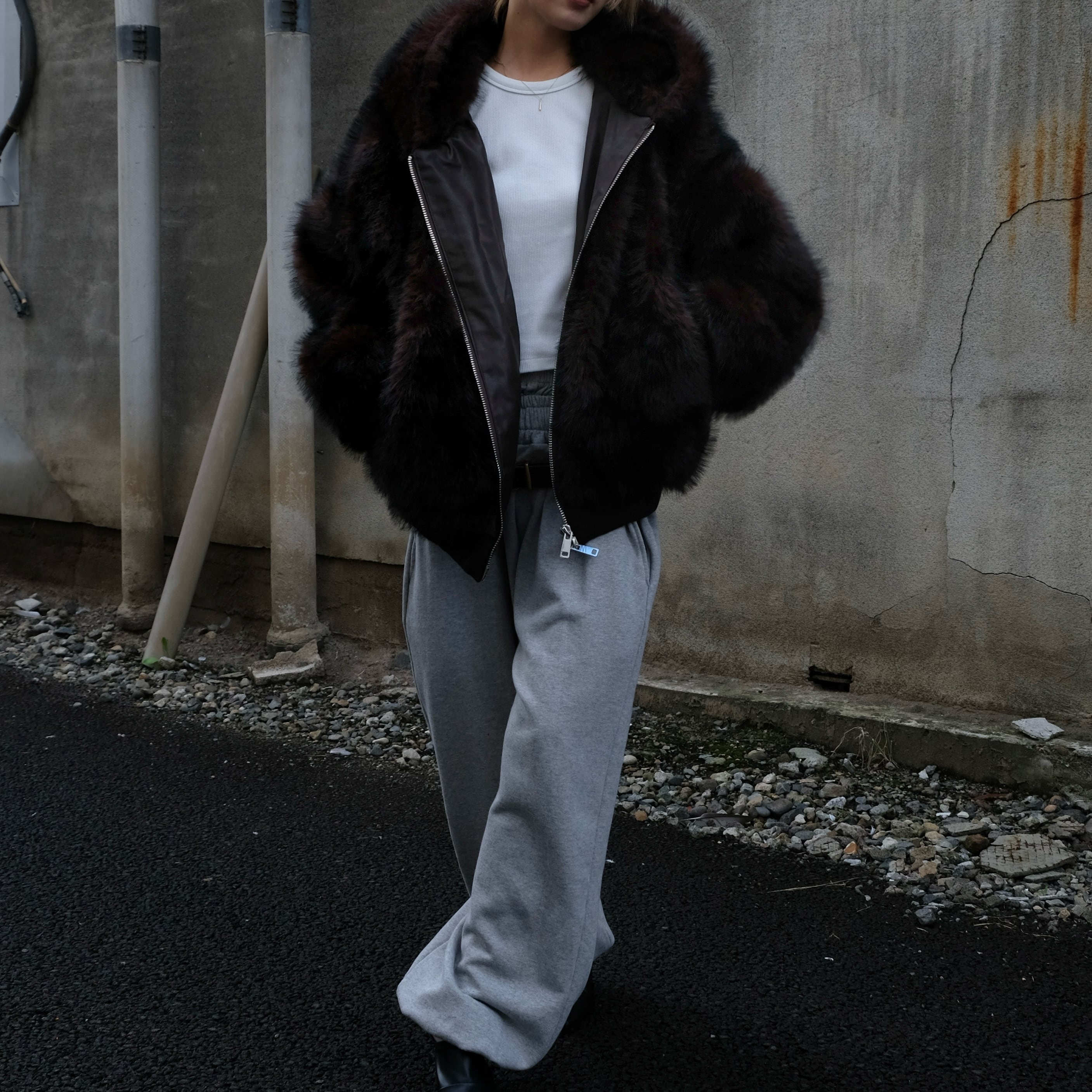 COCOON HOOD FUR / D.BRN | FELIM