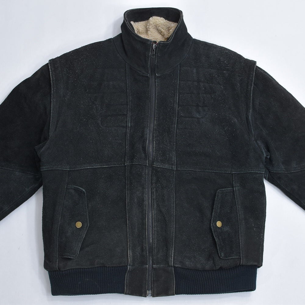 Stan Basco ダークグレー レザージャケット ヴィンテージ　ブルゾン スタン Basco ダークグレー レザージャケット ヴィンテージ ブルゾン