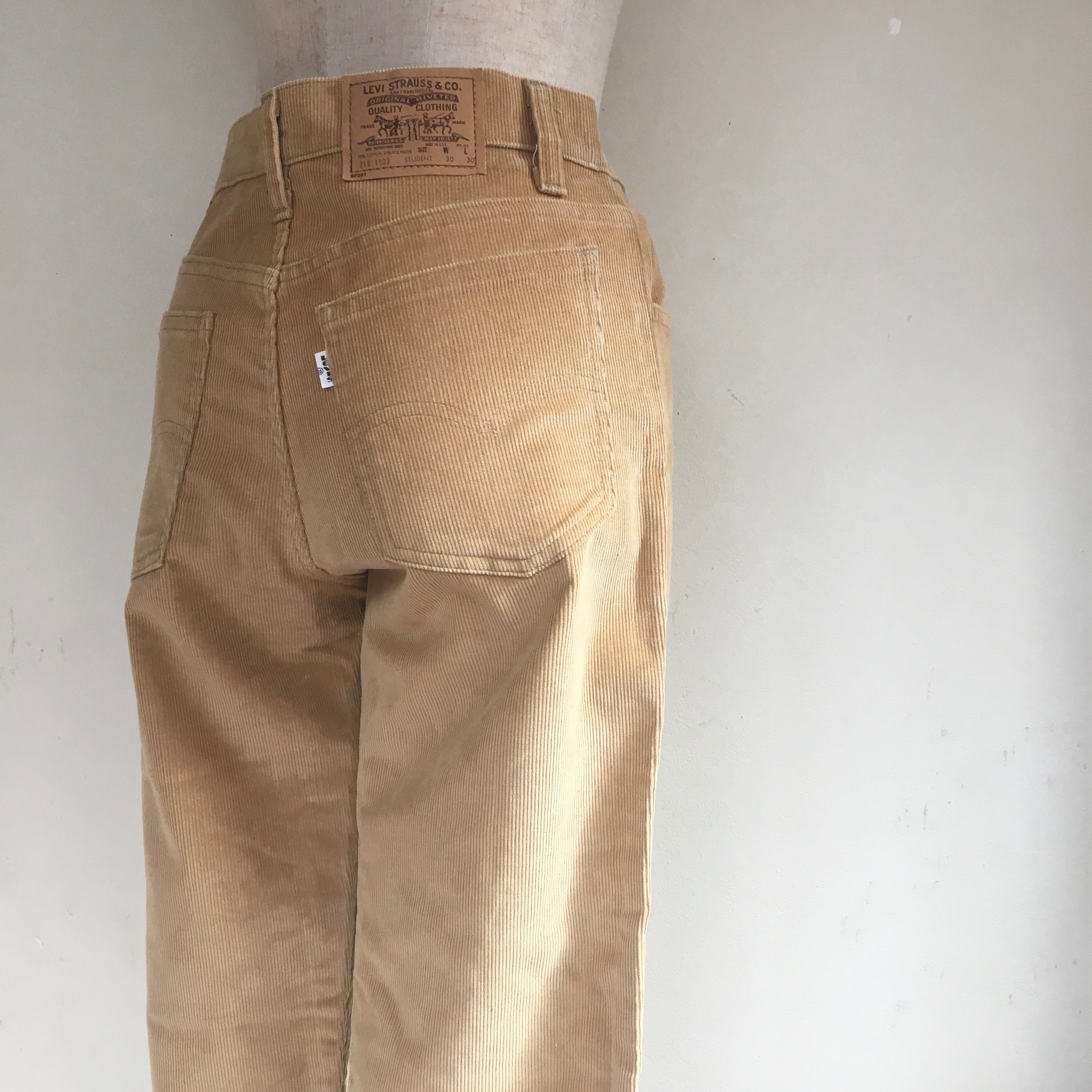 80s USA Levi's 719 corduroy W30 L30