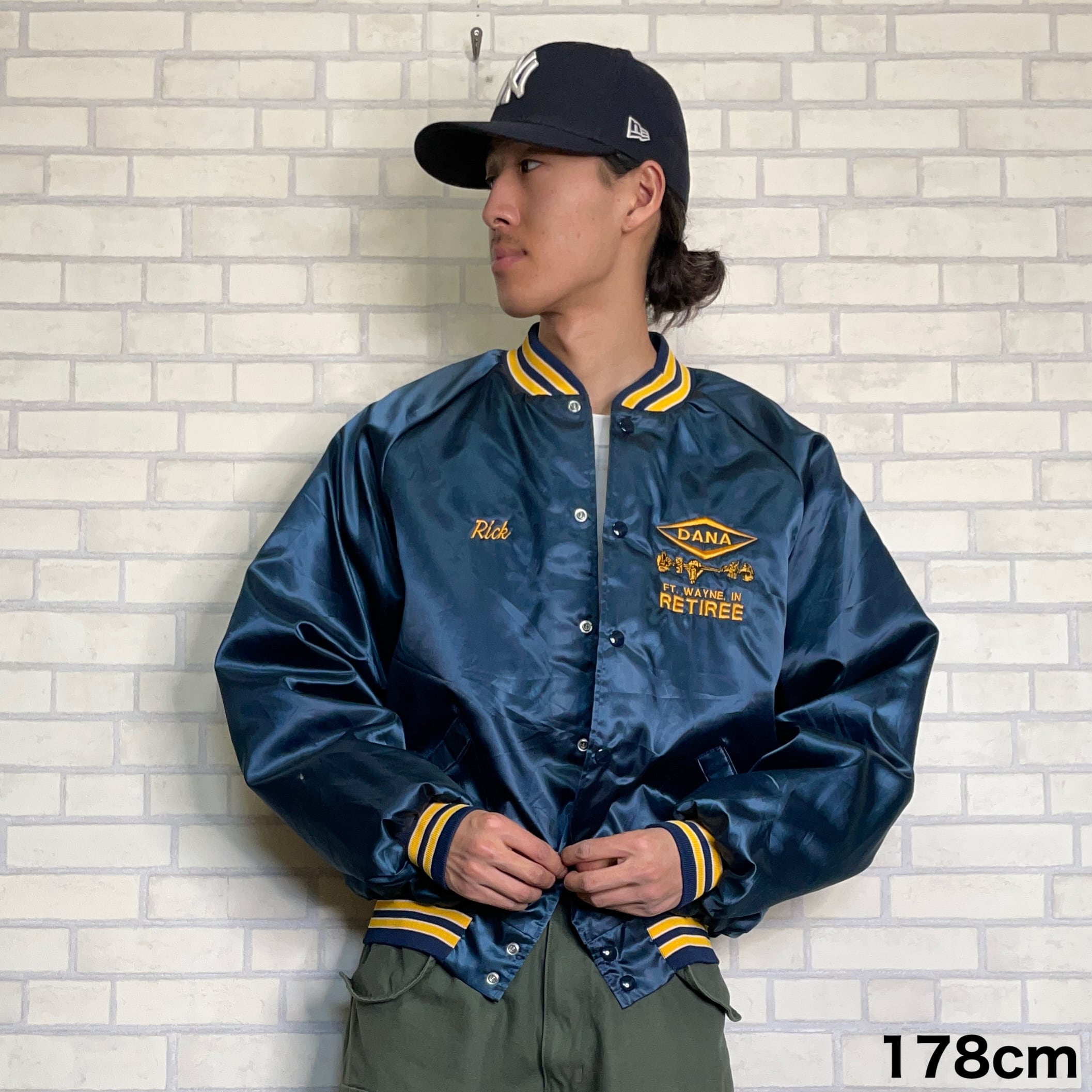 Made in USA 】King Louie ナイロンスタジャン XL ラグランスリーブ 