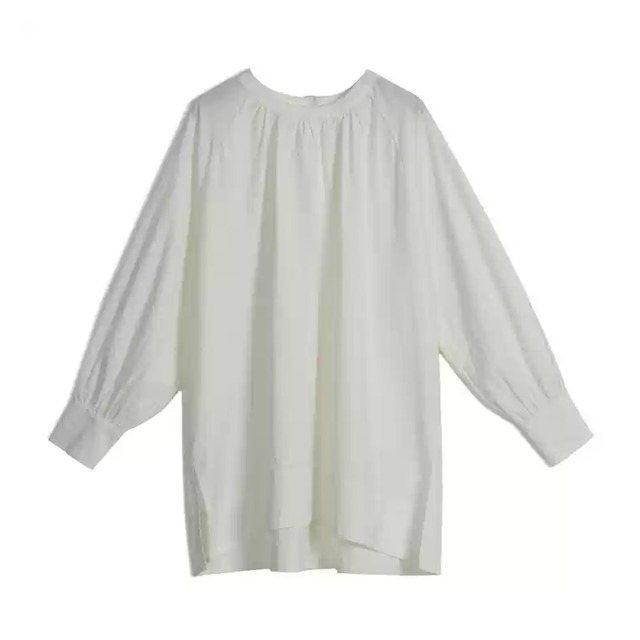 【ノーカラープルオーバーシャ​​ツ】P00195