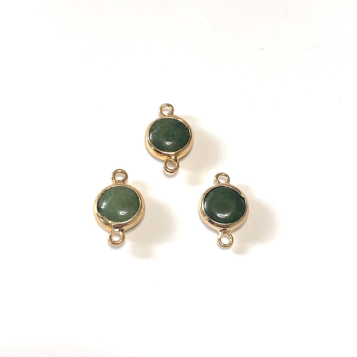 トルコ天然石両カン丸チャームS（18mm） | Dua-アクセサリーパーツショップ