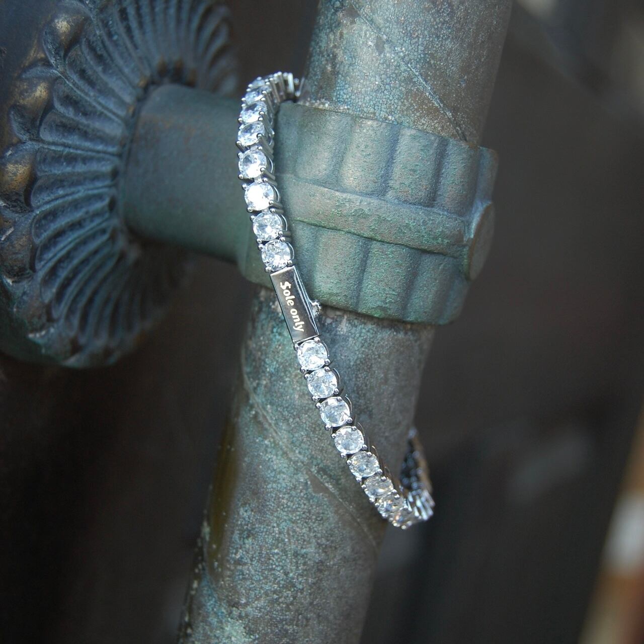 $ole only S925 Silver CZ Diamond テニスチェーン ole only(ソールオンリー)ネックレス S925 Silver CZ Diamond Tennis