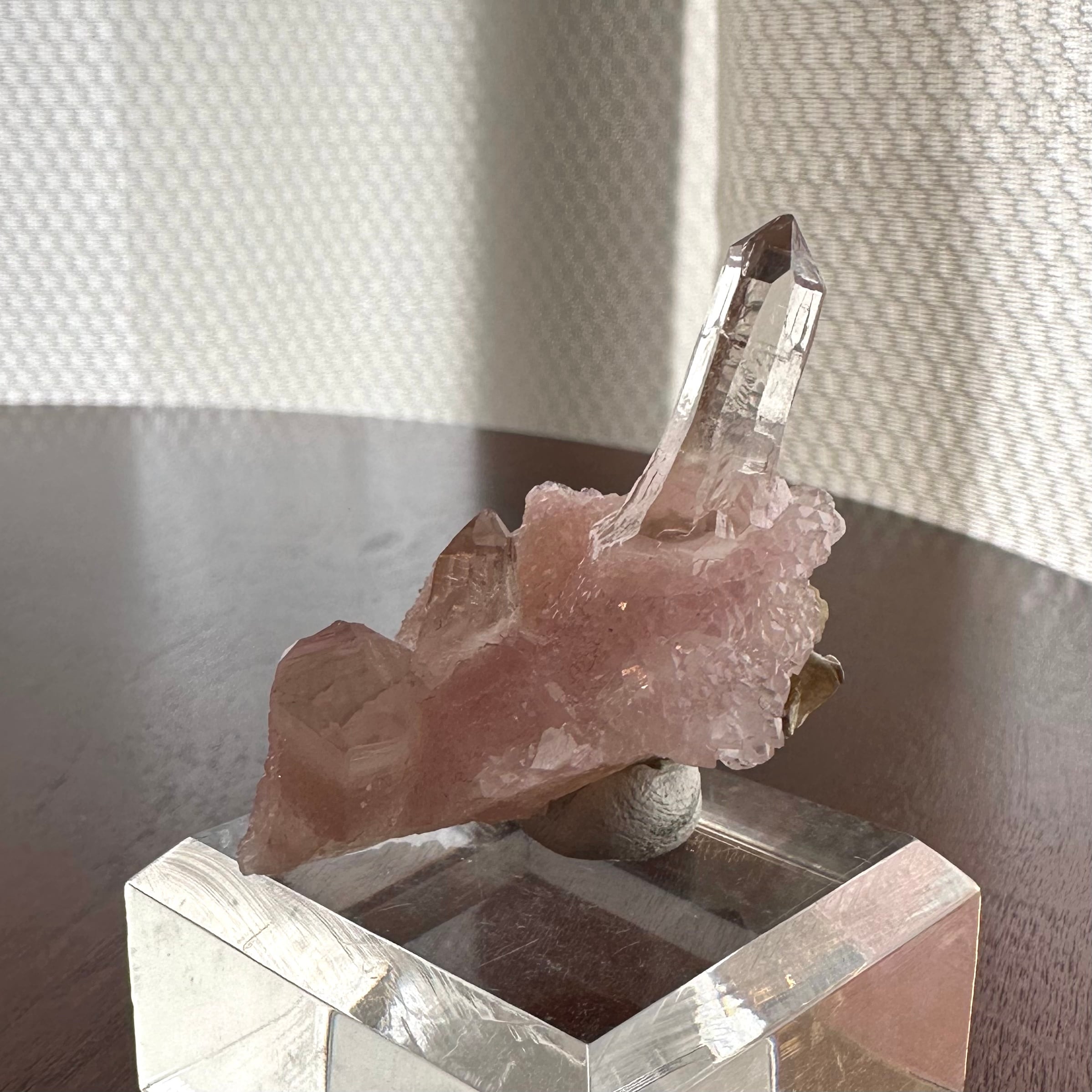 スモーキークォーツ ローズ クリア◎ ローズクォーツ / スモーキークォーツ / マイカ【Smoky Quartz with