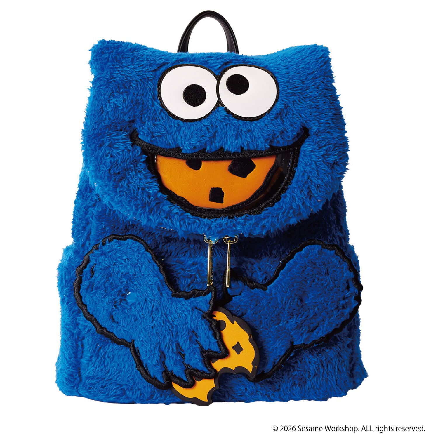 LF SESAME STREET COOKIE MONSTER PLUSH MINI BACKPACK_SESBK0013
