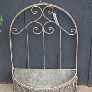 シャビーウォールラウンドプランター　壁をオシャレに　シャビーシック　